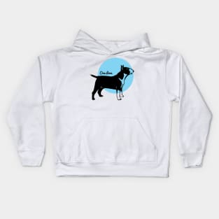 Just a One Love Bull Terrier Kids Hoodie